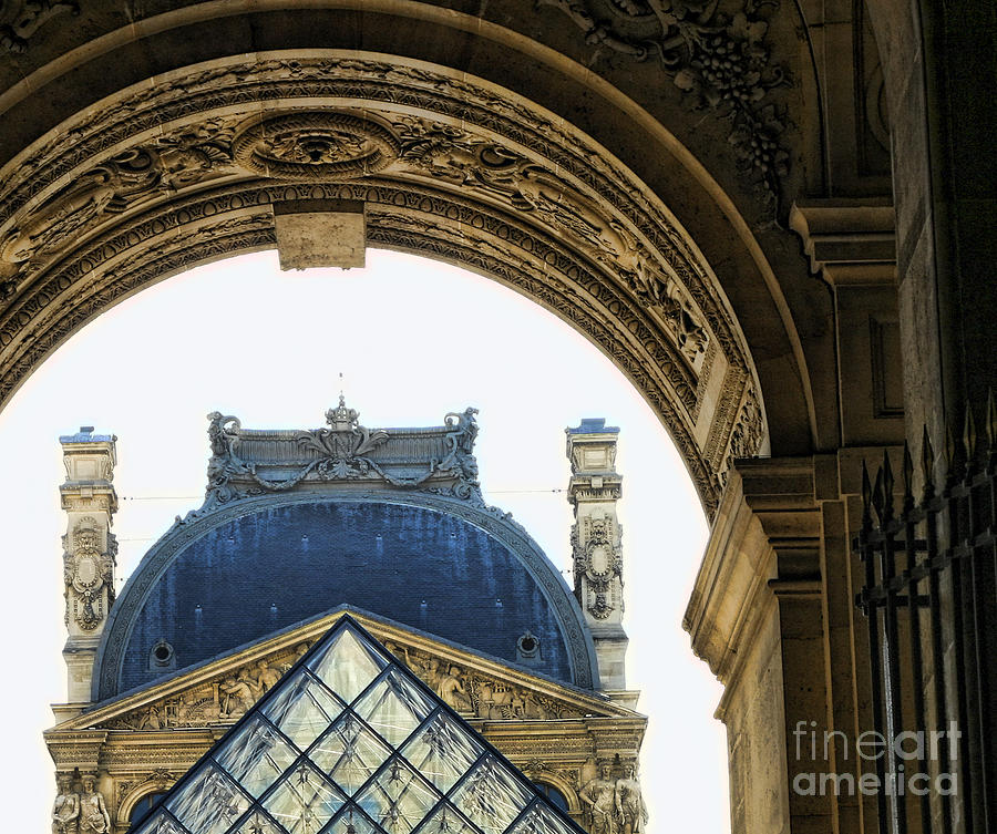 The Louvre Close UP Photograph by Chuck Kuhn