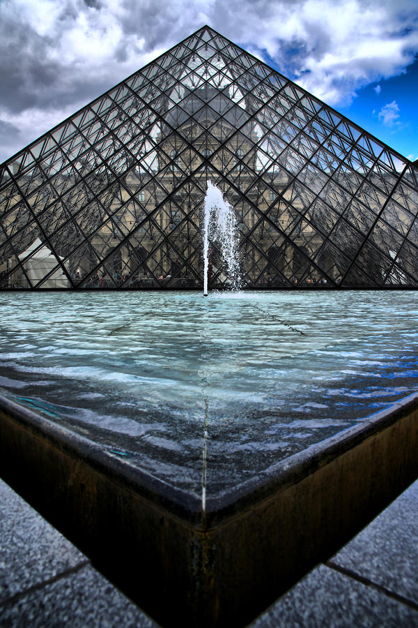 The Louvre Pyramid 2 Photograph by Edward Myers