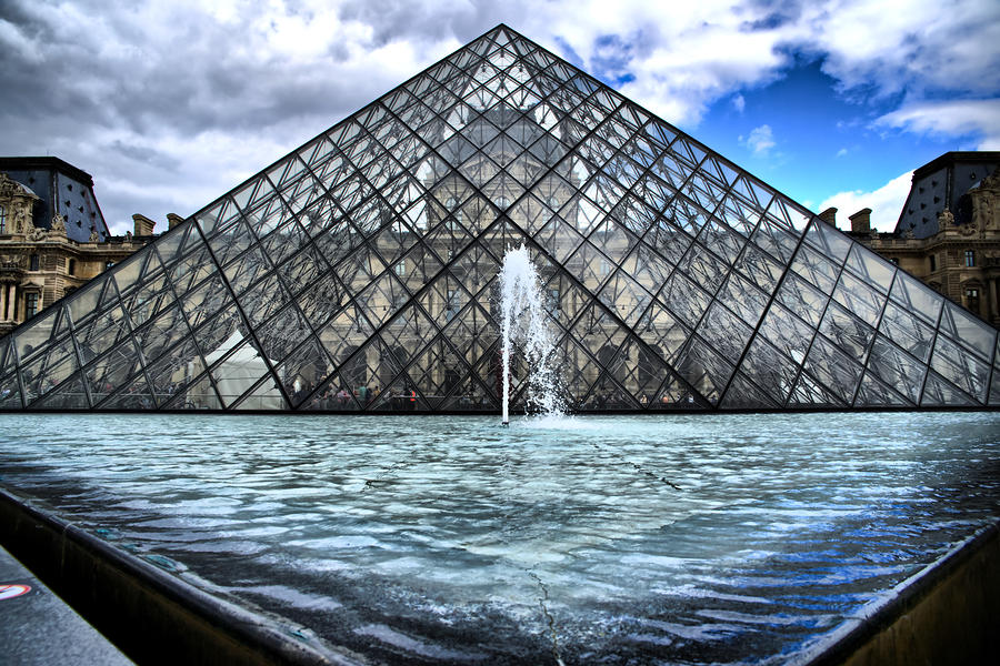 The Louvre Pyramid Photograph by Edward Myers