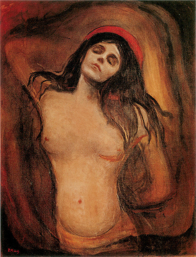 Edvard Munch Painting - The Madonna by Edvard Munch