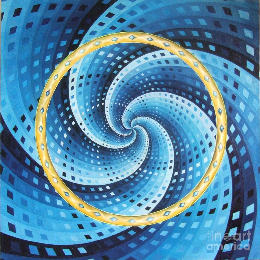 Abstract Painting - The Magic Ring by Sonja Gartner
