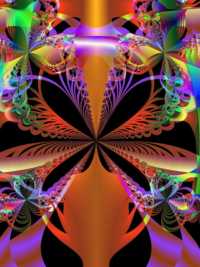 Abstract Digital Art - The Magic Vase by Ann Peck