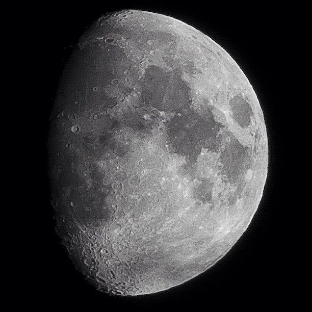 The Magical Luna Waxing Gibbous Over Photograph by Carl Milner