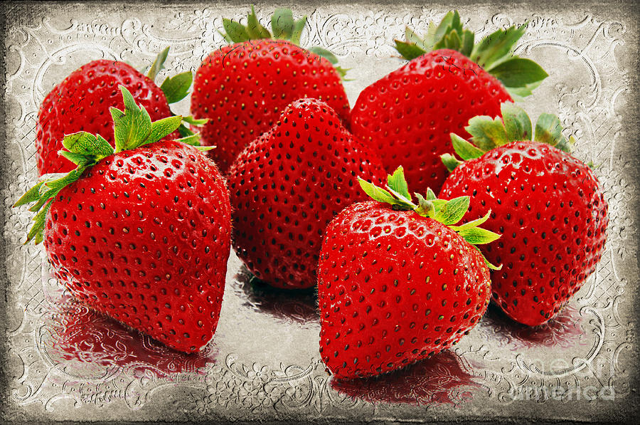 Strawberry Photograph - The Magnificent 7 by Andee Design