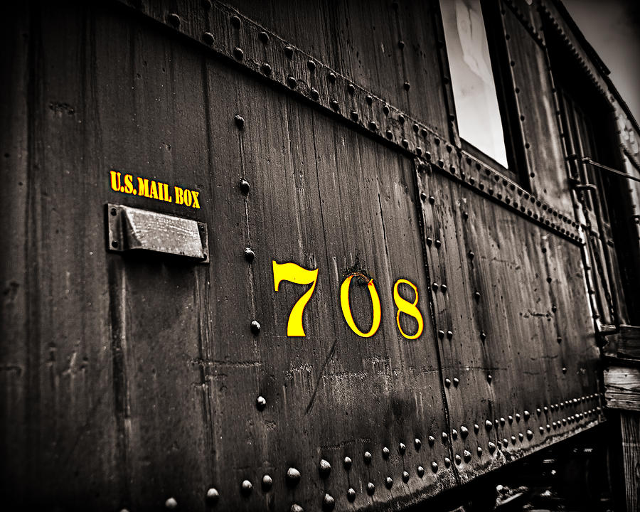 Train Photograph - The Mail Car by John Sotiriou