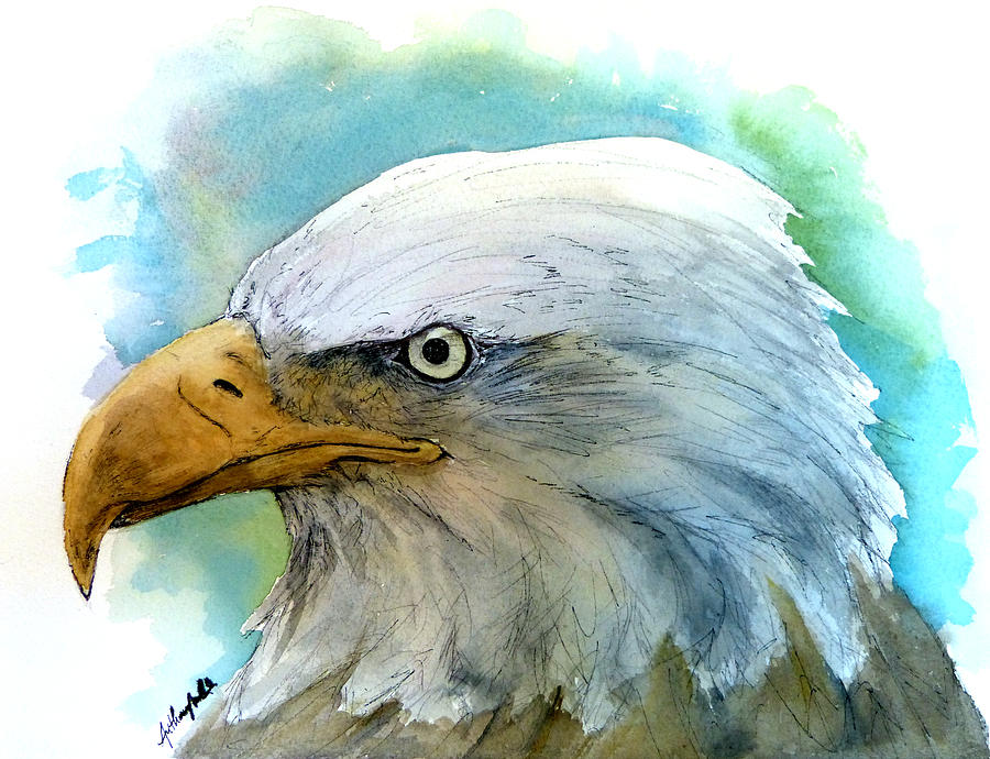 Eagle Painting - The Majestic Eagle by Anthony Nold