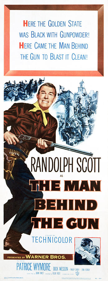 The Man Behind The Gun, Randolph Scott Photograph by Everett