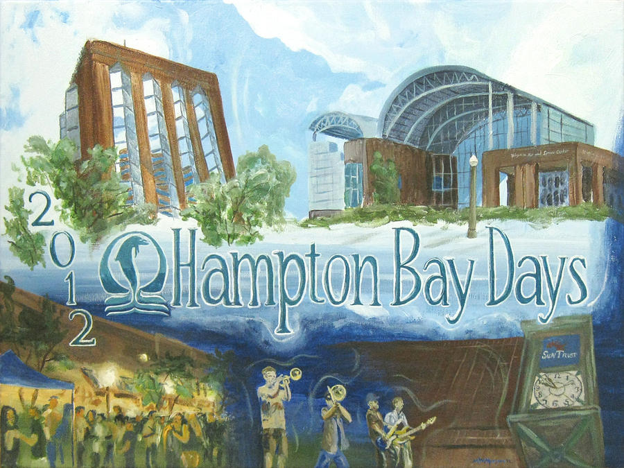 The Many Scenes of Bay Days Painting by Michael Morgan