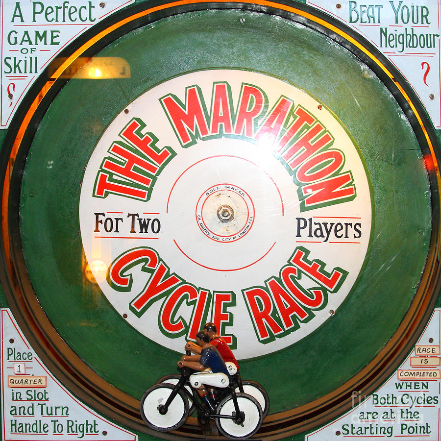 The Marathon Cycle Race At The Musee Mecanique At Fishermans Wharf . San Francisco CA . 7D14396 Photograph by Wingsdomain Art and Photography