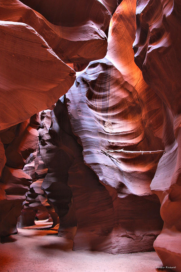 Antelope Canyon Photograph - The Maze by Winston Rockwell