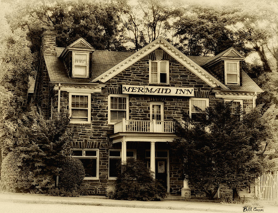 Philadelphia Photograph - The Mermaid Inn - Chestnut Hill by Bill Cannon