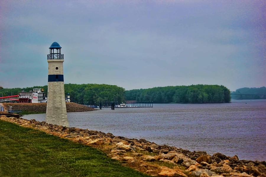 Lighthouse Photograph - The Mighty Mississippi Lighthouse by Linda Gesualdo