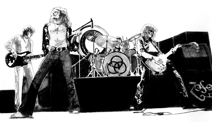 The Mighty Zep Drawing by Anthony Warner - Fine Art America