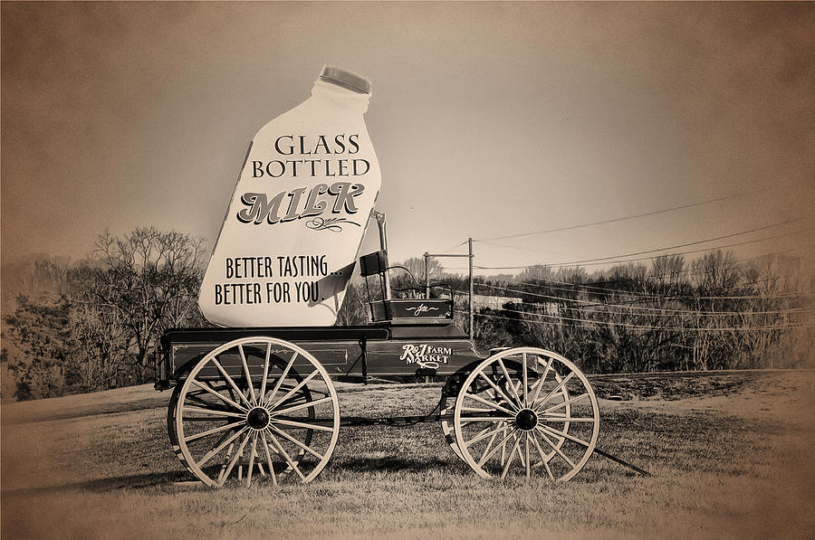 The Milk Wagon Photograph by Bill Cannon