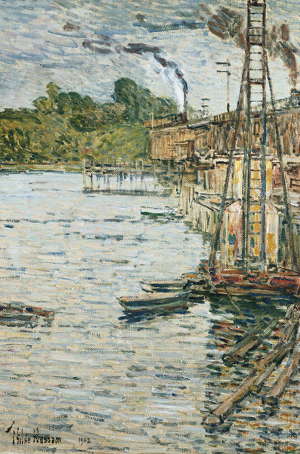 The Mill Pond Painting by Childe Hassam