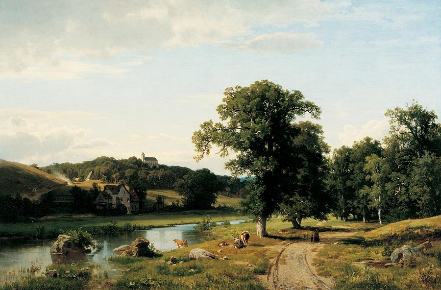 Summer Painting - The Mill by Thomas Worthington Whittredge