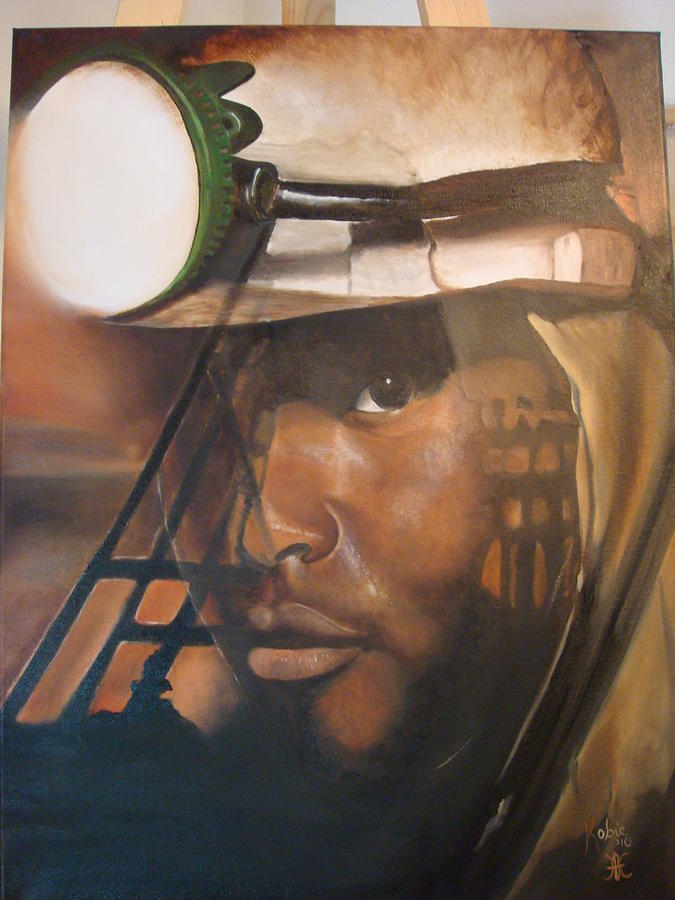 The Miner Painting By Kobie Venter - Fine Art America