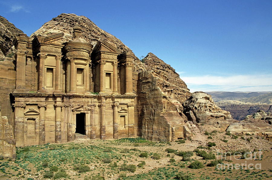 The Monastery Ad Dayr at Petra Photograph by Sami Sarkis