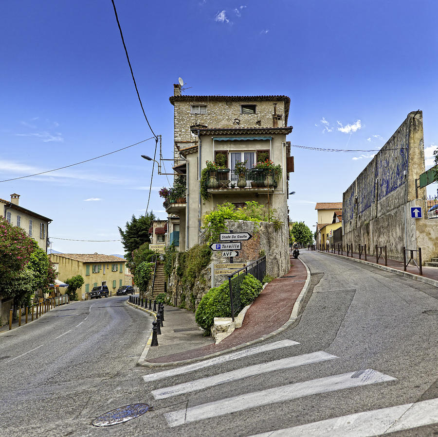 The mountain town of Vence Photograph by Fred J Lord