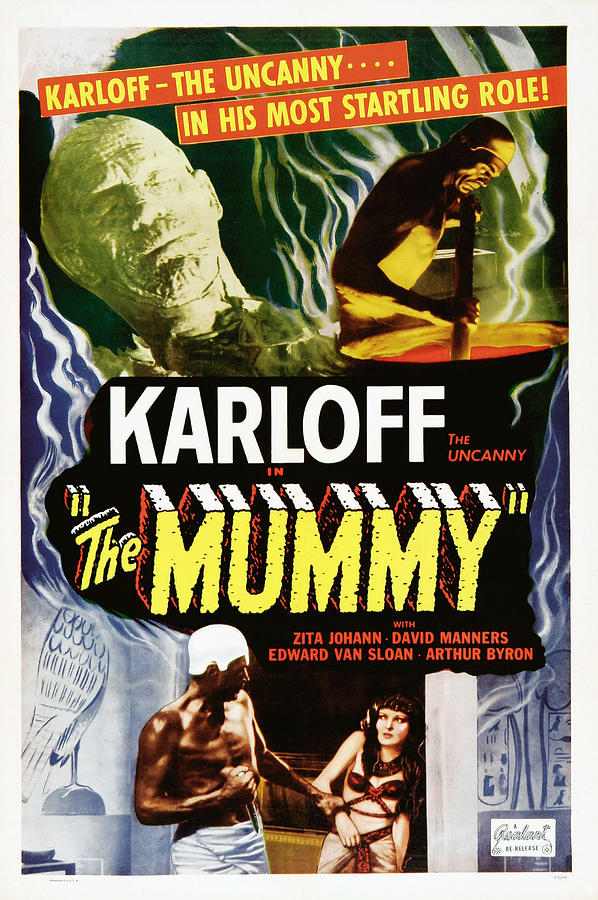 Movie Photograph - The Mummy, Top Left Boris Karloff Top by Everett