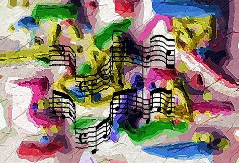 Abstract Digital Art - The Music In Me by Alec Drake