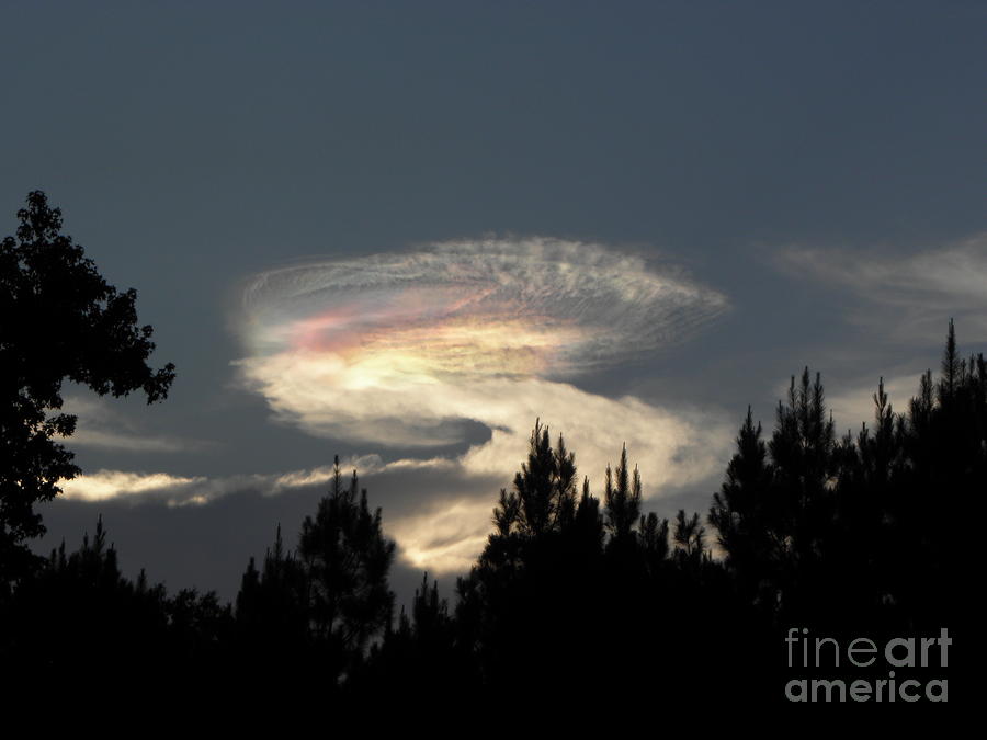 The mystery cloud Photograph by Cindy Hudson