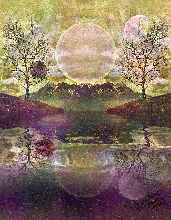 The Mystery of Dawn Digital Art by Mimulux Patricia No