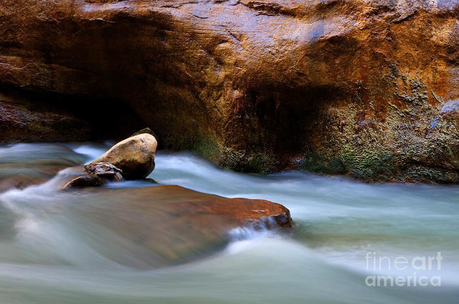 Zion National Park Photograph - The Narrows Virgin River Zion 5 by Bob Christopher