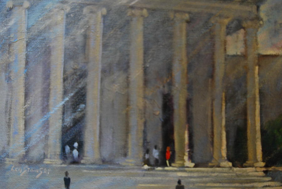 the National Gallery study Painting by Len Stomski