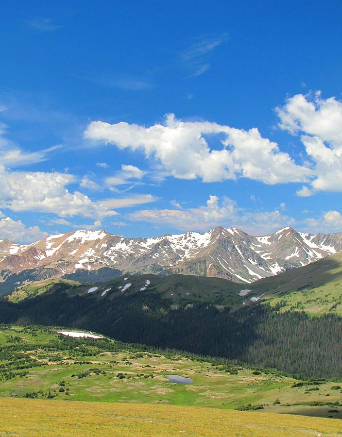 Mountain Photograph - the never summer range  RMNP by Brenda Pressnall
