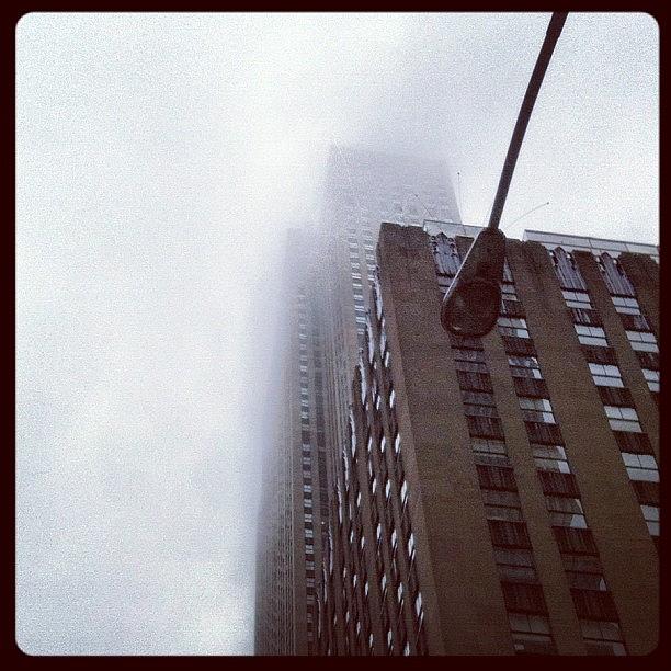 The New Normal In Nyc: Rainy, Foggy Photograph by Lauren Mccullough