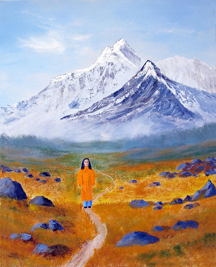 The New Path Painting by Nayaswami Jyotish