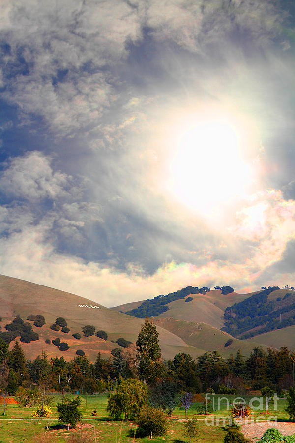 The Niles Sign in The Hills of Niles California . 7D12707 Photograph by ...