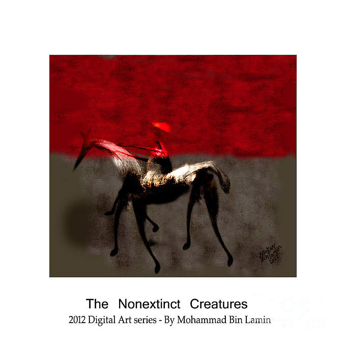 Mixed Media Digital Art - The Nonextinct Creatures No 15 by MBL Binlamin
