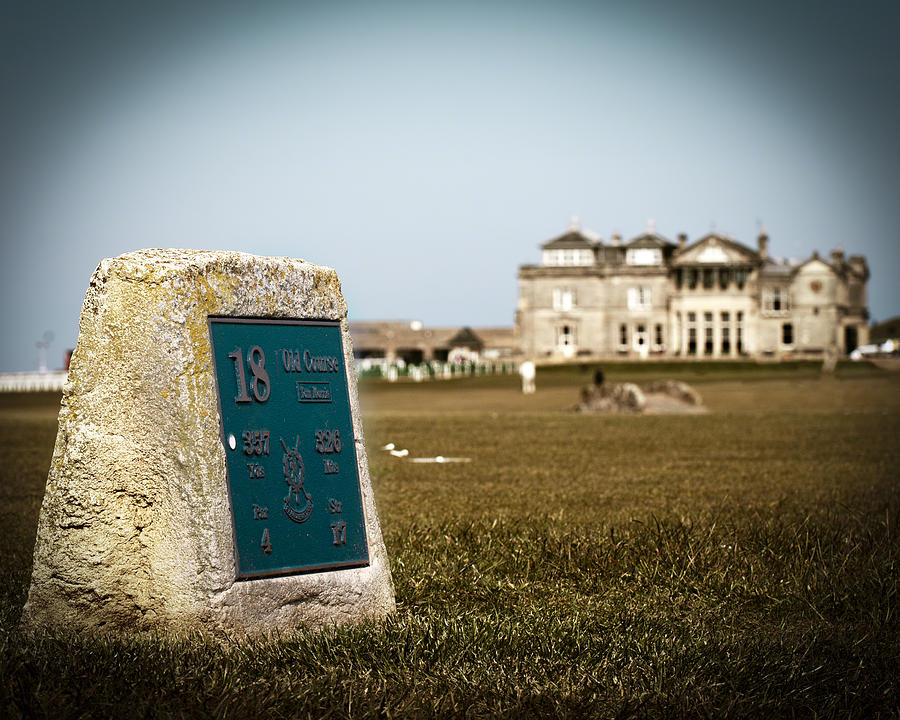 The Old Course 18th Tee. Photograph by Ray Devlin