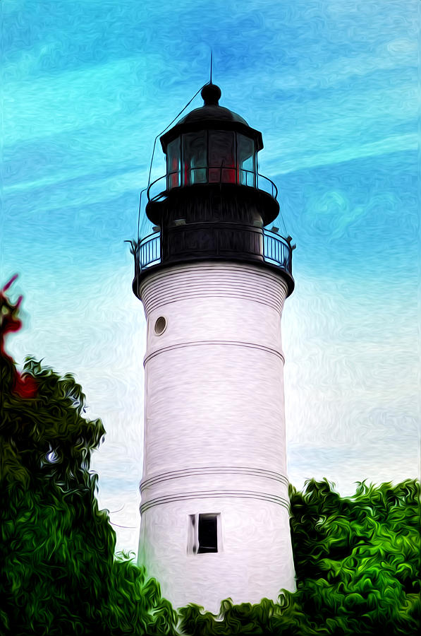 The Old Key West Lighthouse Photograph by Bill Cannon