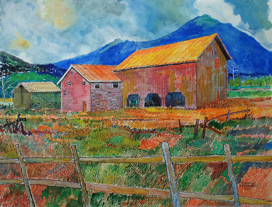 Blue Hills Painting - The Old Kitzmiller Farm by Donald McGibbon