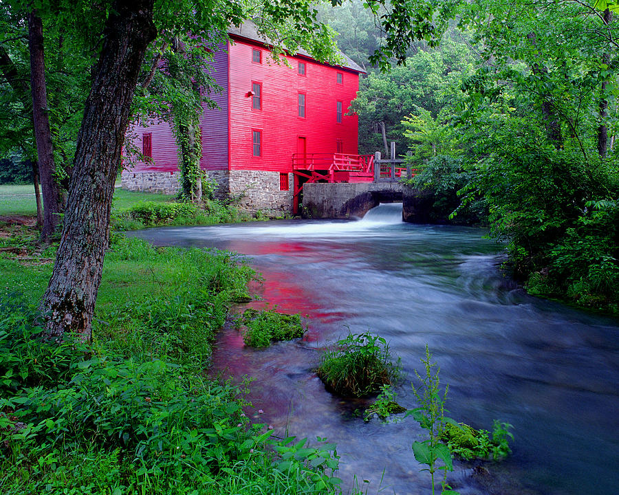The Old Red Mill At Alley Spring State Park In Missouri Photograph By Greg Matchick 0432