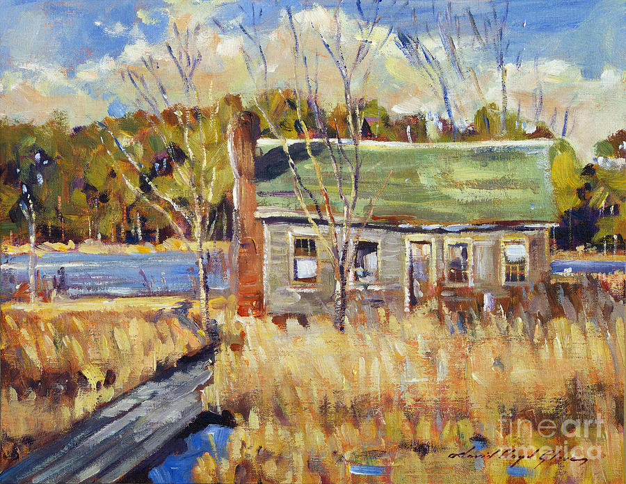 The Old Relic - plein air Painting by David Lloyd Glover