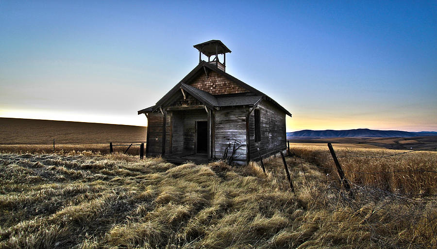 The Old School House Photograph by Steve McKinzie