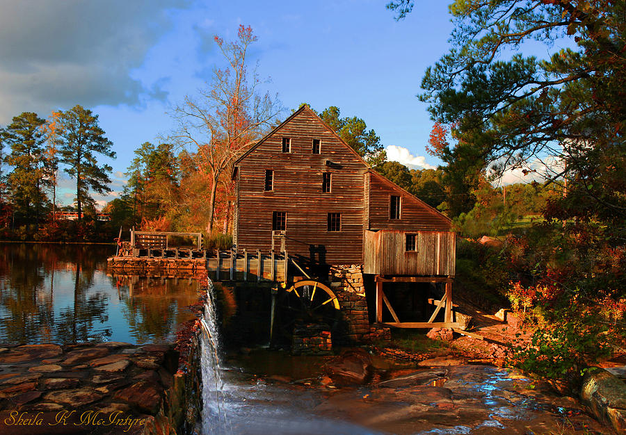 The Old Yates Mill Photograph by Sheila Kay McIntyre