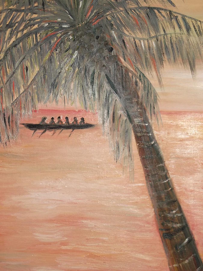 The Paddlers Painting by Clare Ventura