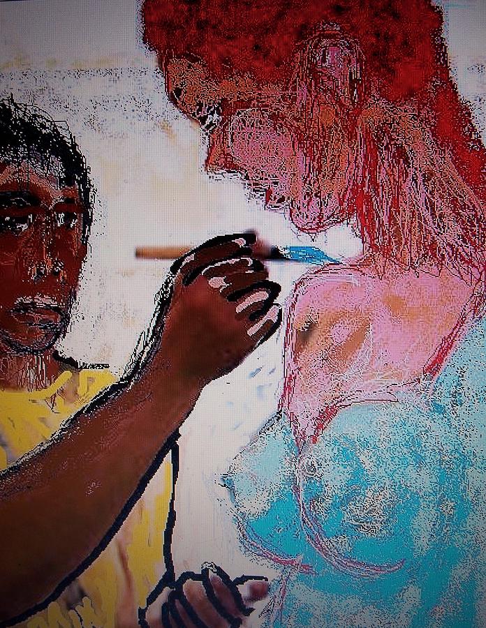 Body Painting - The Painter by Jay Manne-Crusoe Body Painting - The Painter by Jay Manne-Crusoe