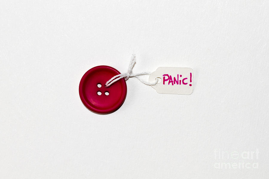 The Panic Button Photograph by Catherine MacBride The Panic Button Photograph by Catherine MacBride