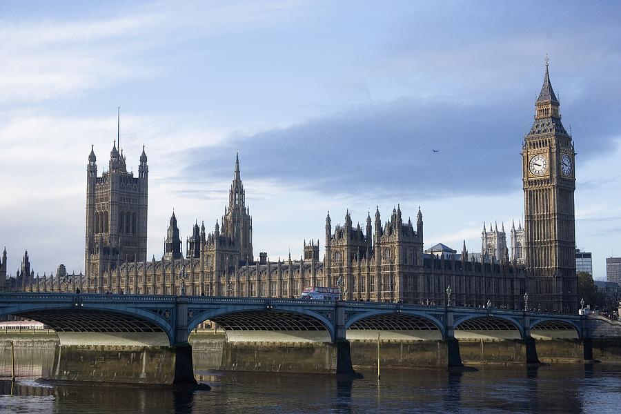 The Parliament Square And The Thames Photograph by Axiom Photographic ...