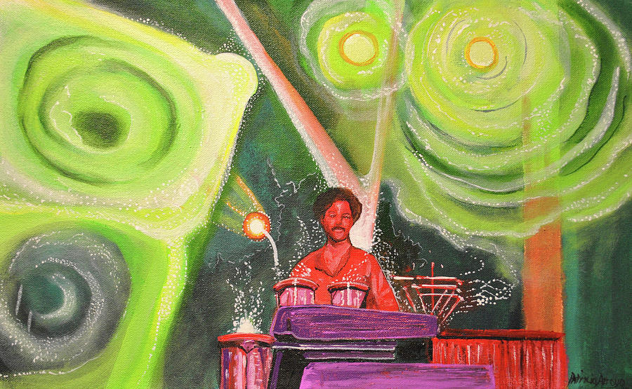 The Percussionist  Painting by Patricia Arroyo