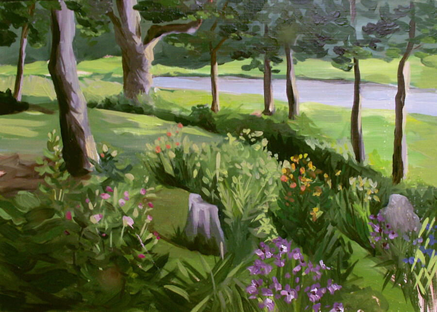 The Perrinial Garden Painting by Nancy Griswold