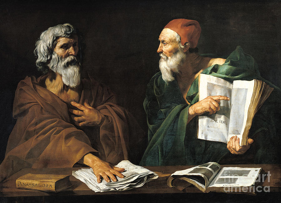The Philosophers Painting by Master of the Judgment of Solomon