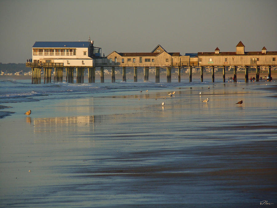 The Pier on Old Orchard Beach Photograph by Nancy Griswold