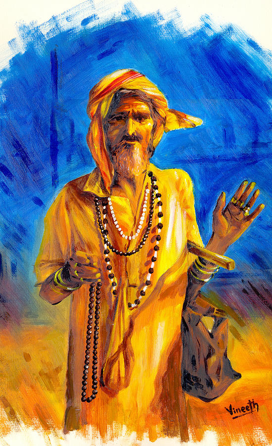 The Pilgrim Painting by Vineeth PR | Fine Art America